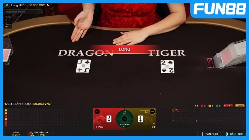 Cược Rồng Hổ đơn giản, dễ chơi
